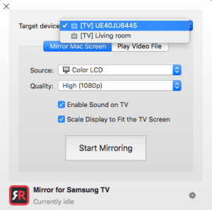 Samsung mirror for tv mac similare program free download